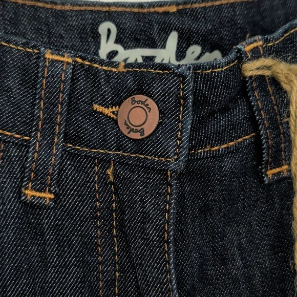 New BODEN Dark Blue Wash Slim Straight Leg Jean 2R / 2 Regular 30.5" Inseam - Picture 4 of 10